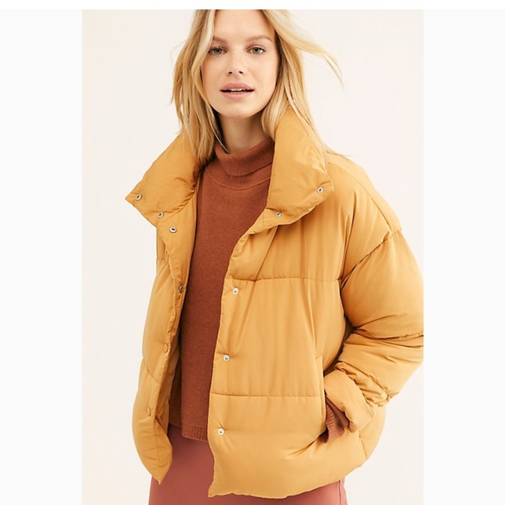 Yellow puffer Jacket